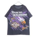 ショッピングハーレーダビッドソン HARLEY DAVIDSON ハーレーダビッドソン 90s イーグル サンダー 半袖Tシャツ カットソー ブラック