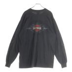 ショッピングハーレーダビッドソン HARLEY DAVIDSON ハーレーダビッドソン Greenville Sleeve Flame 袖フレイム ロゴ 長袖Tシャツ ロンT グレー
