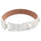 FENDI Fendi STUDD BELT заклепки имеется кожаный ремень белый 
