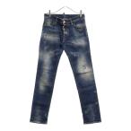 DSQUARED2 ディースクエアード ダメージ加工ウォッシュデニムパンツ 42 S71LA0964