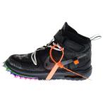 NIKE ナイキ ×OFF-WHITE AIR FORCE 1 MID SP オフホワイト エアフォース1 ミッドカットスニーカー ブラック US9/27cm DO6290-001