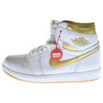 NIKE ナイキ WMNS AIR JORDAN 1 RETRO HIGH OG ウィメンズ エアジョーダン1 ハイカットスニーカー ホワイト/ゴールド US11/28cm FD2596-107
