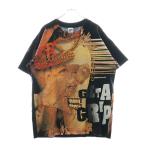 ヴィンテージ 90's Aerosmith Get A Grip anvilタグ エアロスミス ゲットアグリップ 1ウォッシュ オーバープリント 半袖Tシャツ ブラック
