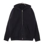 CHROME HEARTS クロムハーツ SAILIN ON ZIP HD セメタリークロス刺繍ジップアップパーカー ブラック