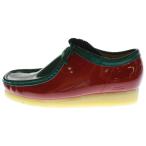 シュプリーム 24SS ×Clarks Patent Leather Wallabee クラークス パテントレザーワラビー ローカットシューズ レッド/グリーン US8/26cm
