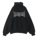 BALENCIAGA バレンシアガ 24AW ロゴヴィンテージプリントプルオーバーパーカー ブラック/ホワイト 803265 TRVH6