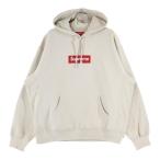 SUPREME シュプリーム 24AW Box Logo Hooded Sweatshirt ボックスロゴ プルオーバースウェットパーカー クリーム