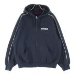 ショッピングシュプリーム SUPREME シュプリーム 24AW State Zip Up Hooded Sweatshirt ステート ジップアップフーディー スウェットシャツ パーカー ブラック