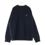 ショッピングPRADA PRADA プラダ 22AW RE-NYLON トライアングルロゴ スウェットクルーネックシャツ ブラック UJL30A S222 110Q