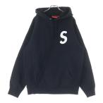 SUPREME シュプリーム 20SS S Logo Hooded Sweatshirt レザーSロゴ スウェットプルオーバーパーカー ブラック