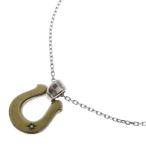 ショッピングソウルシルバー シンパシーオブソウル Horseshoe Large SV BRASS Diamond ラージ ホースシュー シルバー 1ダイヤ ネックレス チェーン シルバー
