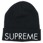 SUPREME シュプリーム 22AW Capital Beanie ロゴエンブロイダリー キャピタル ビーニー ニット帽 帽子 ブラック