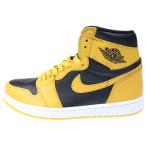 ショッピングナイキ スニーカー NIKE ナイキ AIR JORDAN 1 RETRO HIGH OG Pollen 555088-701 エアジョーダン 1 パラン ハイカットスニーカー ブラック/イエロー US10/28cm