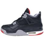 ナイキ AIR JORDAN 4 エアジョーダン4レトロブレッドリイマジンド ローカットスニーカー ブラック US9.5/27.5cm FV5029-006