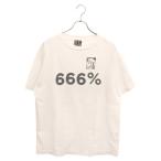 ショッピングマイケル SAINT MICHAEL セントマイケル 666% ロゴプリント 半袖Tシャツ ホワイト SM-A21-0000-004