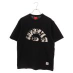 ショッピングシュプリーム SUPREME シュプリーム 21AW ALPHA OMEGA S/S TOP フロントロゴ刺繍 半袖Tシャツ ブラック