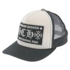 CHROME HEARTS クロムハーツ TRUCKER CAP トラッカーキャップ CHパッチクロスボール付メッシュ帽子 ホワイト/ブラック