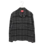 SUPREME シュプリーム 21AW Plaid Flannel Shirt プレイド フランネル 長袖チェックシャツ ブラック