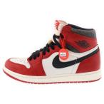 ナイキ AIR JORDAN 1 エアジョーダン1 ロスト&ファウンド シカゴ ハイカットスニーカー ホワイト/レッド US8.5/26.5cm DZ5485-612