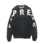 SUPREME シュプリーム 20SS Back Logo Sweater バックロゴクルーネックニットセーター ブラック