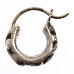 CHROME HEARTS クロムハーツ TNY HOOP SCRL タイニースクロールフープ シルバーピアス シルバー