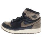 ナイキ AIR JORDAN 1 エアジョーダン1 パロミノ ハイカットスニーカー ブラウン/ブラック US5Y/23.5cm レディース FD1437-020