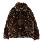 SUPREME シュプリーム 21SS Bandana Faux Fur Bomber Jacket バンダナフェイクファーボンバージャケット ブラウン/ブラック