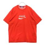 ジュンヤワタナベ コムデギャルソン 23SS 綿度詰天竺プリント Coca-Cola コカコーラ 半袖Tシャツ カットソー レッド WK-T019