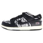 ナイキ エスビー ×SB DUNK LOW DM3510-001 クウォータースナックス ダンク ゼブラケーキ ローカットスニーカー ブラック/ホワイト US8/26cm