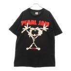 VINTAGE ヴィンテージ 90's PEARL JAM ALIVE FRUIT OF THE ROOM パールジャム アライブ プリント半袖Tシャツ カットソー ブラック