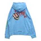 CHROME HEARTS クロムハーツ ×MATTY BOY PPO BRAIN NEW HD PLVR マッティーボーイ プリントロゴ スウェットプルオーバーパーカー ブルー
