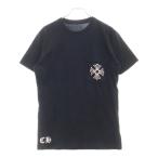 CHROME HEARTS クロムハーツ CH PLS バックプリント CHプラス 半袖Tシャツカットソー ブラック