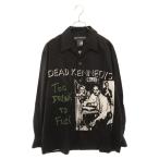 WACKO MARIA ワコマリア 23AW DEAD KENNEDYS HAWAIIAN SHIRT L/S TYPE-1 デッドケネディーズ ハワイアン長袖シャツ ブラック