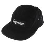 SUPREME シュプリーム 18SS Corduroy Box Logo Camp Cap コーデュロイ ボックスロゴ キャンプキャップ 4パネル キャップ ブラック