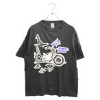 セントマイケル 23SS ×ネイバーフッド バイクプリント 半袖Tシャツ 半袖カットソー ブラック SM-S23-0000-114