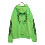 CHROME HEARTS クロムハーツ SWTSHRT PLVR マイアミ限定 バックホースシュープリント プルオーバーパーカー フーディ グリーン