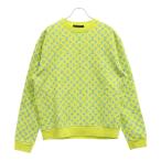 ルイヴィトン 23SS MONOGRAM PRINT CREWNECK SWEAT SHIRT モノグラムプリントクルーネックスウェットトレーナー イエロー RM231 IHN HOY87W