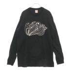 シュプリーム 15SS Daniel Johnston TEE ダニエル ジョンストン プリント クルーネック長袖Tシャツカットソー ロンT ブラック