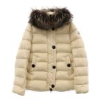 MONCLER モンクレール TARIER GIUBBOTTO ファーダウンジャケット ホワイト レディース D20934639925