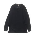 ブラックコムデギャルソン DOCKING L/S TEE ドッキング長袖カットソー 長袖Tシャツ ロングスリーブカットソー ロンT ブラック 1G-B002