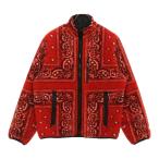 SUPREME シュプリーム 19AW Reversible Bandana Fleece Jacket バンダナリバーシブルフリースジャケット レッド