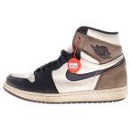 ナイキ AIR JORDAN 1 RETRO HIGH OG DARK MOCHA エアジョーダン1 レトロ ダークモカ ハイカットスニーカー US9.5/27.5cm 555088-105