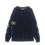 クロムハーツ OLD Logo L/S Tee オールドモデル マルチロゴ クルーネック長袖Tシャツカットソー ロングスリーブ ロンT ブラック