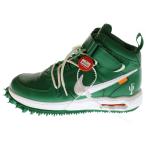 ナイキ ×オフホワイト AIR FORCE 1 エアフォース1 ハイカットスニーカー シューズ グリーン US10/28cm DR0500-300