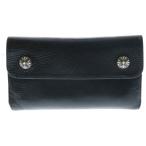 CHROME HEARTS クロムハーツ WAVE ウェーブ レザーウォレット 財布 ブラック BCA374