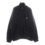 BALENCIAGA バレンシアガ 24SS LOGO OVERSIZE JACKET ロゴ刺繍ジップアップジャケット ブラック 773505 TNQ25