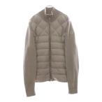 MONCLER モンクレール CARDIGAN TRICOT パデッドフーディジャケット ニット切替ダウンジャケット ベージュ H10919B00019