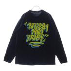 STUSSY ステューシー 1980 TRIBE L/S TEE 1980トライブ長袖カットソー 長袖Tシャツ ロングスリーブカットソー ロンT ネイビー