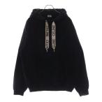 CELINE セリーヌ 21AW Loose Sweatshirt In Cotton Fleece ドローコードスウェットプルオーバーパーカー フーディー ブラック 2Y468670Q