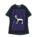 CHROME HEARTS クロムハーツ FOTI STRIPE T-SHIRT フォティ ストライプ クルーネック半袖Tシャツカットソー ブラック